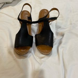 Franco Sarto Platform Sandals in Black